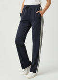 BREND ATELIER-Pantalone Tuta felpa bande laterali
