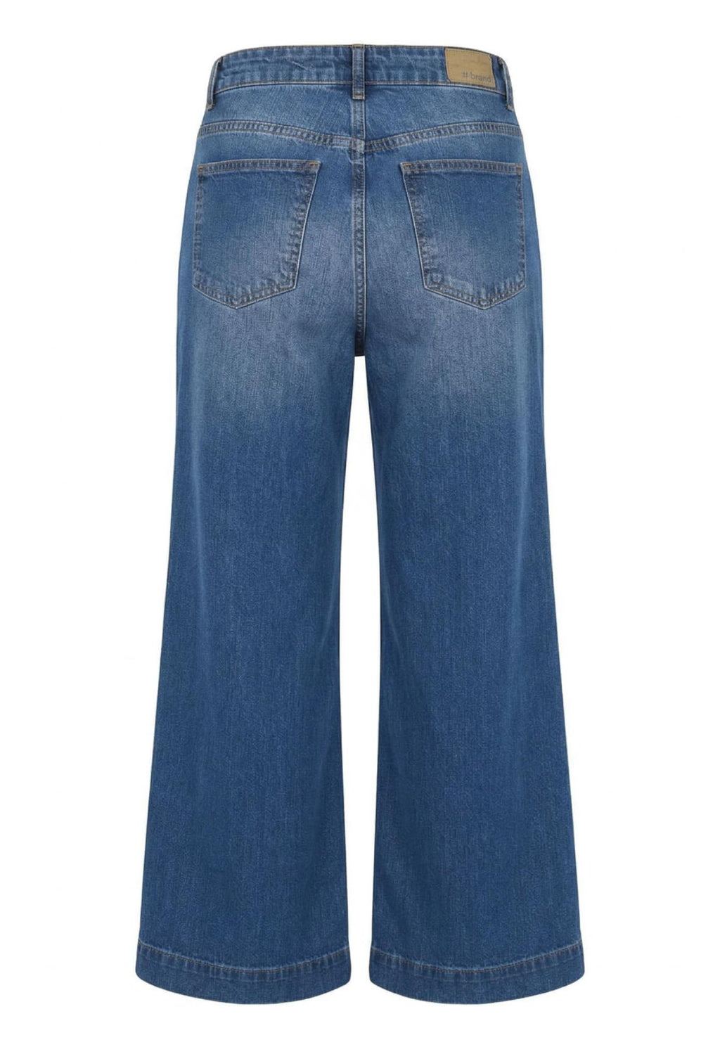 BREND ATELIER- Jeans wide leg donna sfumature rosa