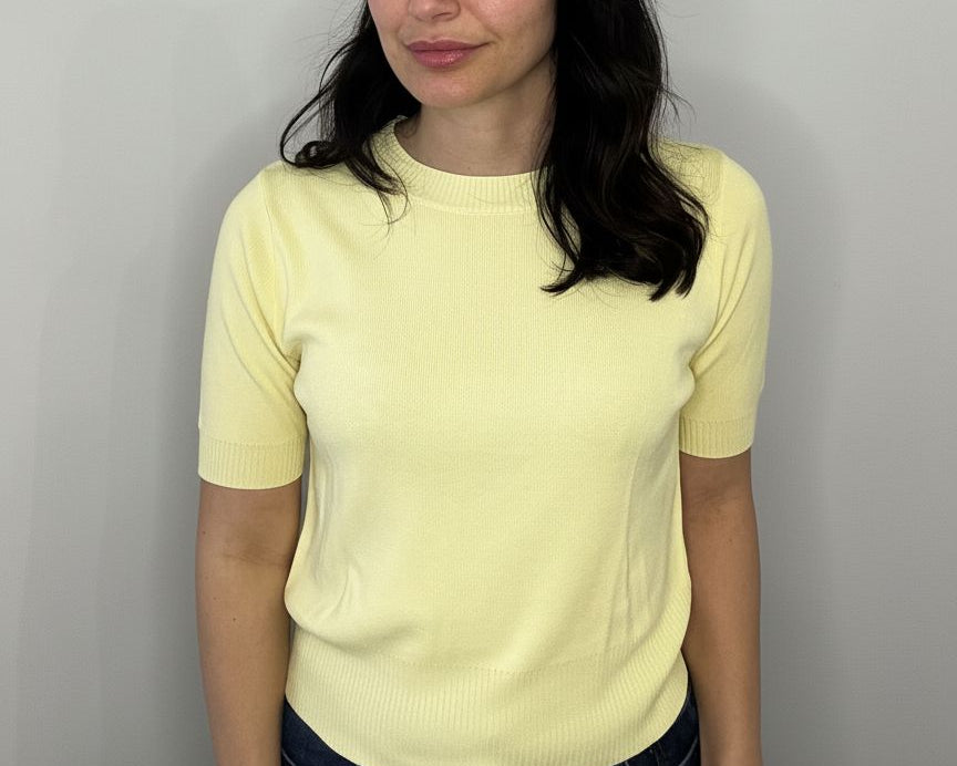 SUSY MIX- Maglia mezze maniche Gialla