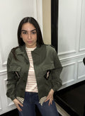 BREND ATELIER-Bomber patch crochet - Militare