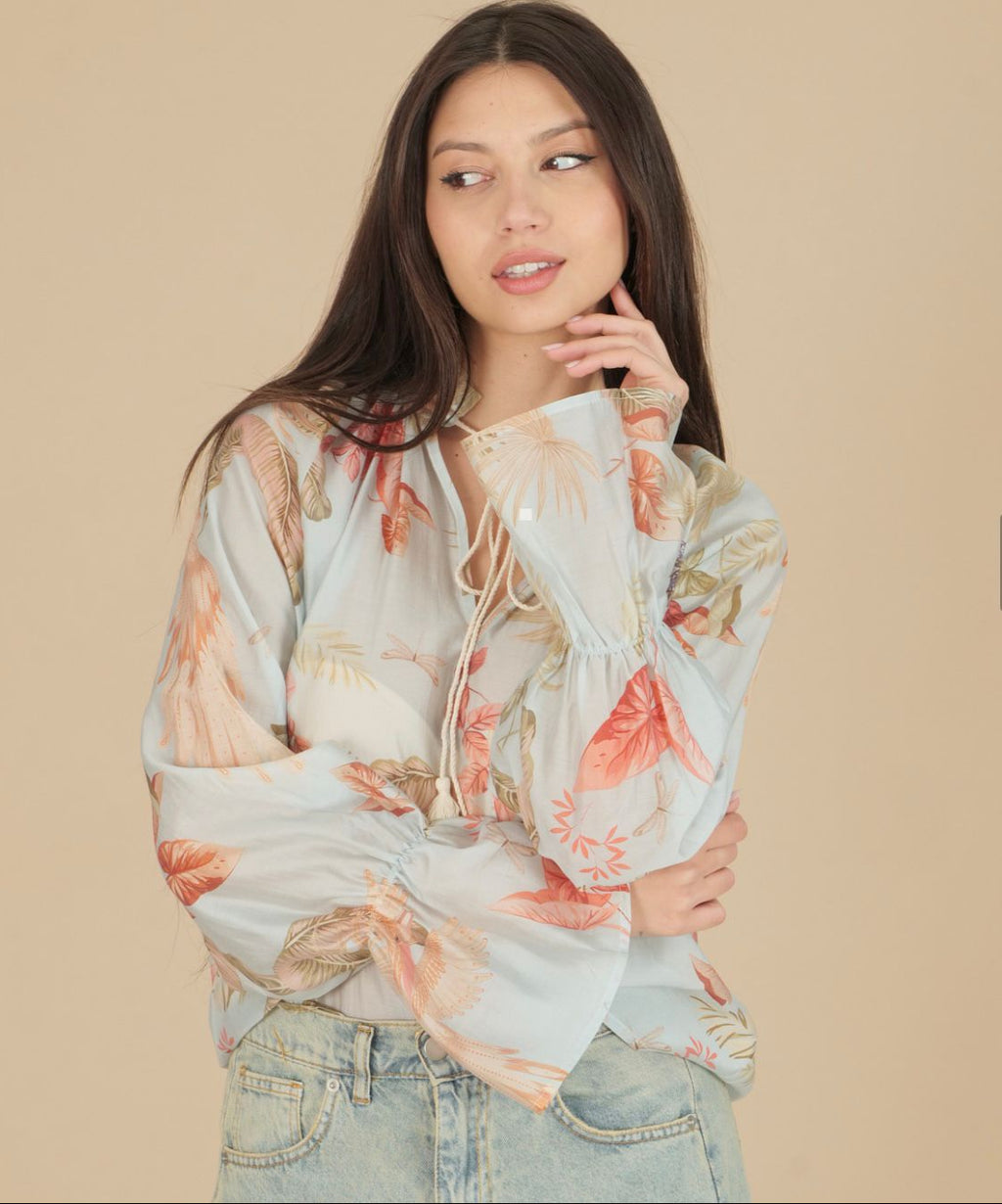 EIKI- Blusa Foglie