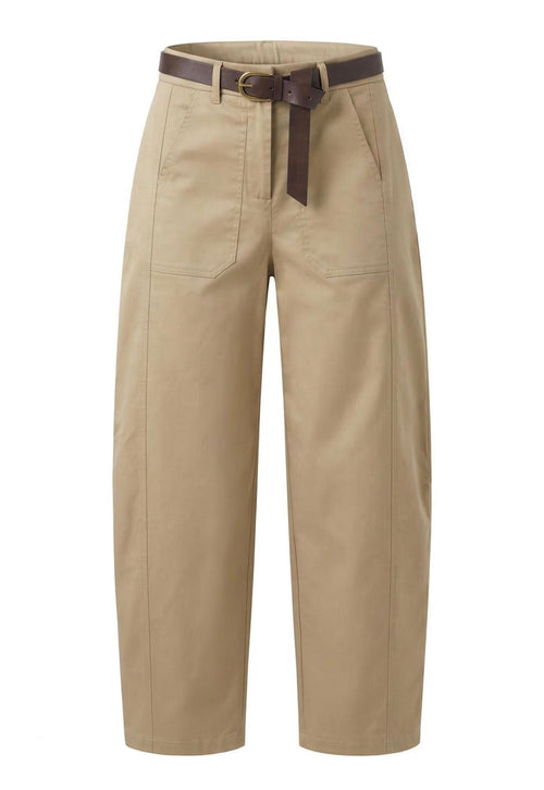 BREND ATELIER- Pantaloni Baggy con cintura
