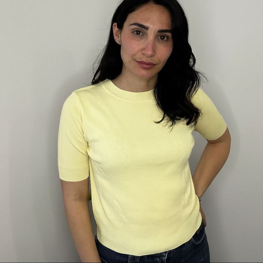 SUSY MIX- Maglia mezze maniche Gialla